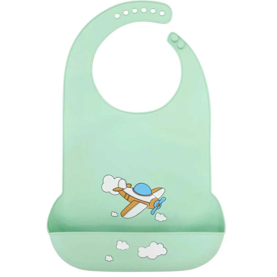 Airplane Silicone Bib