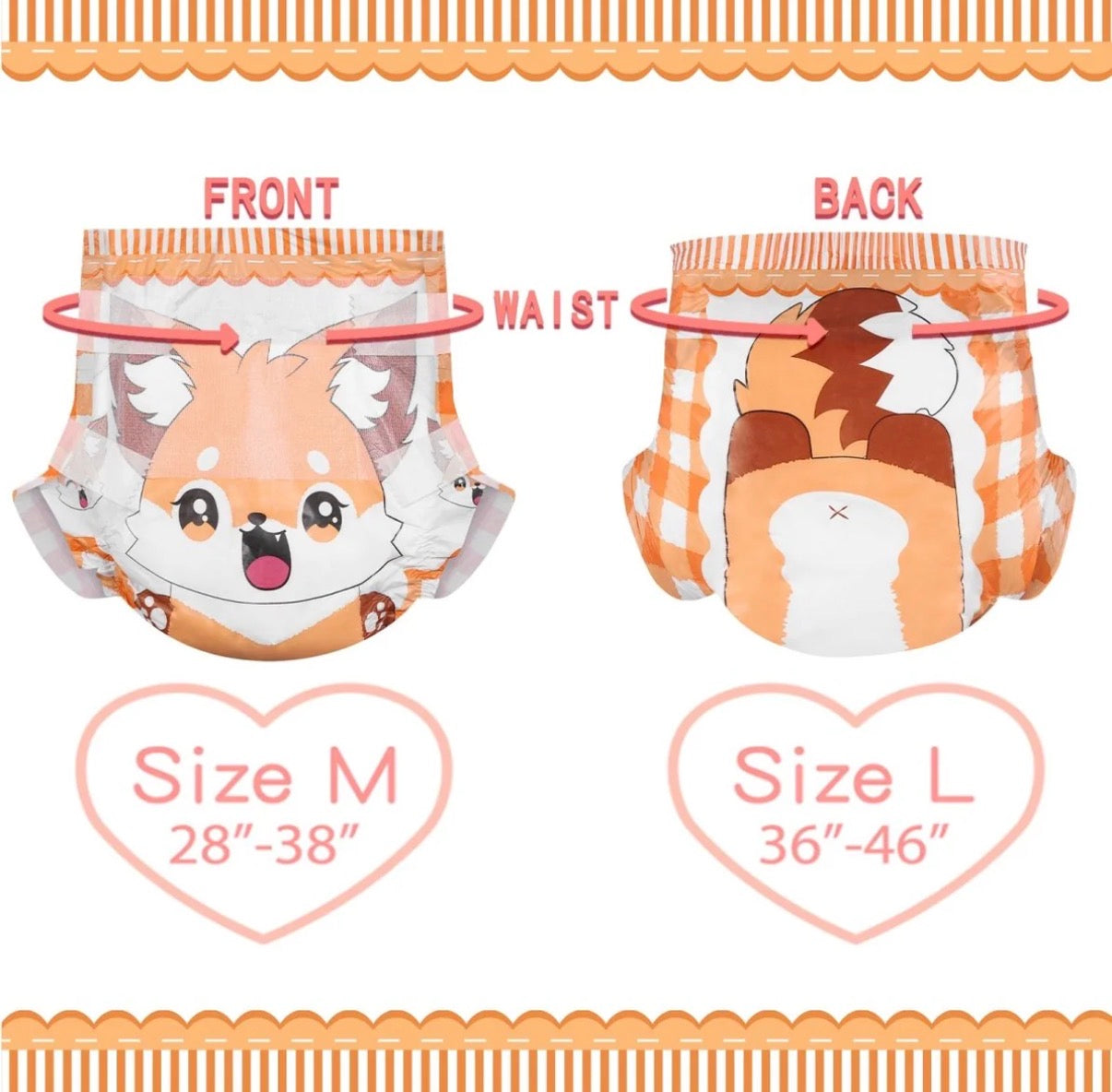 Little Fox Tails Diapers