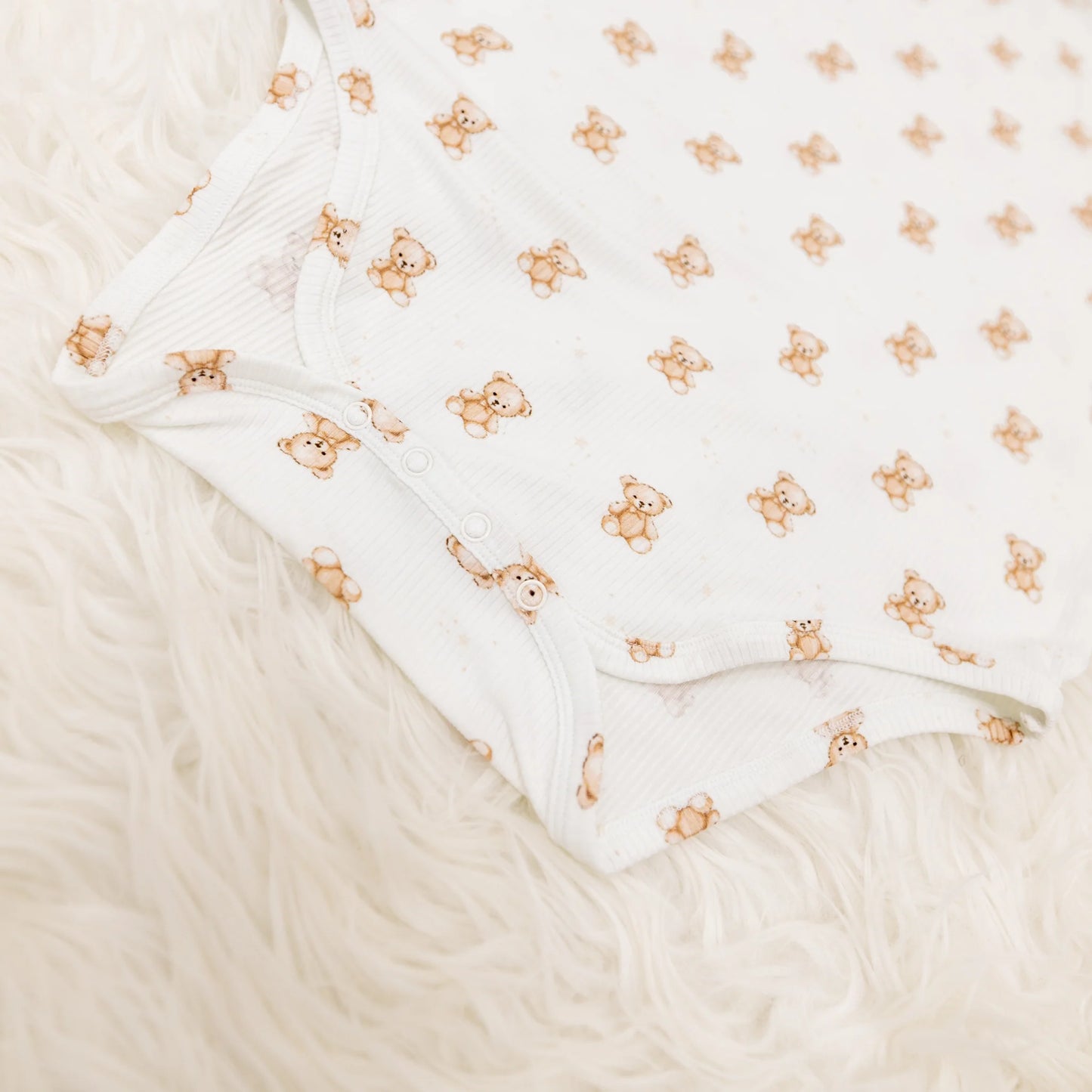 Teddy Bear Ribbed Onesie