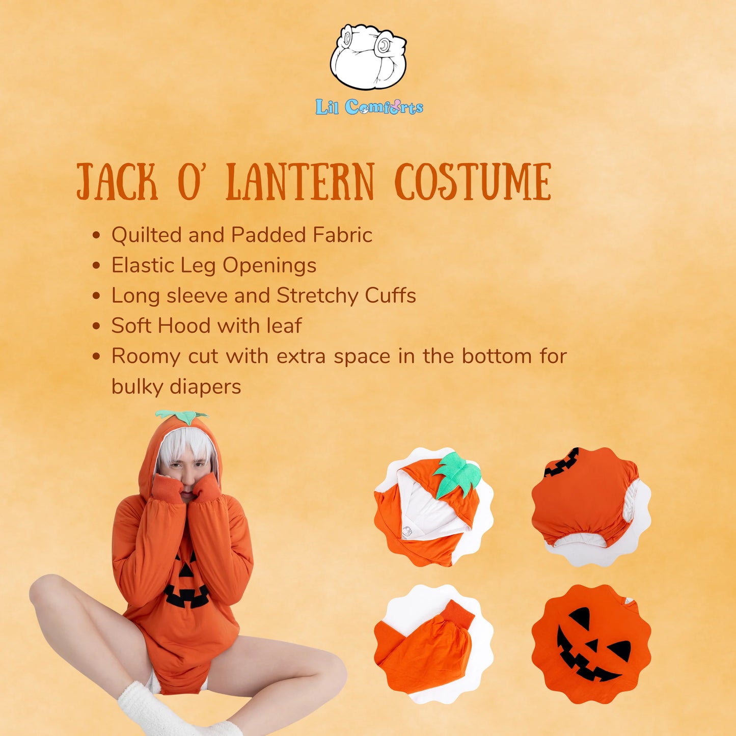 Jack'O'Lantern Hoodie Onesie