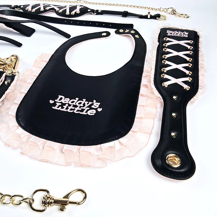 DDLG Black and Pink Bondage Set