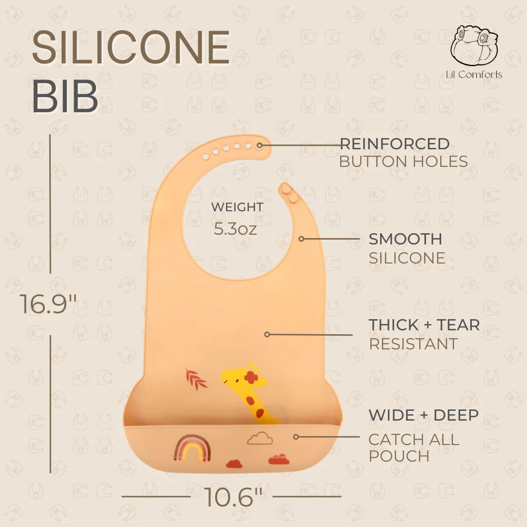 Giraffe Silicone Bib