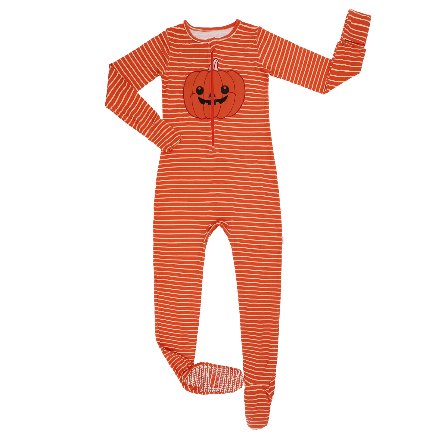 Baby Pumpkin Footed Pajamas