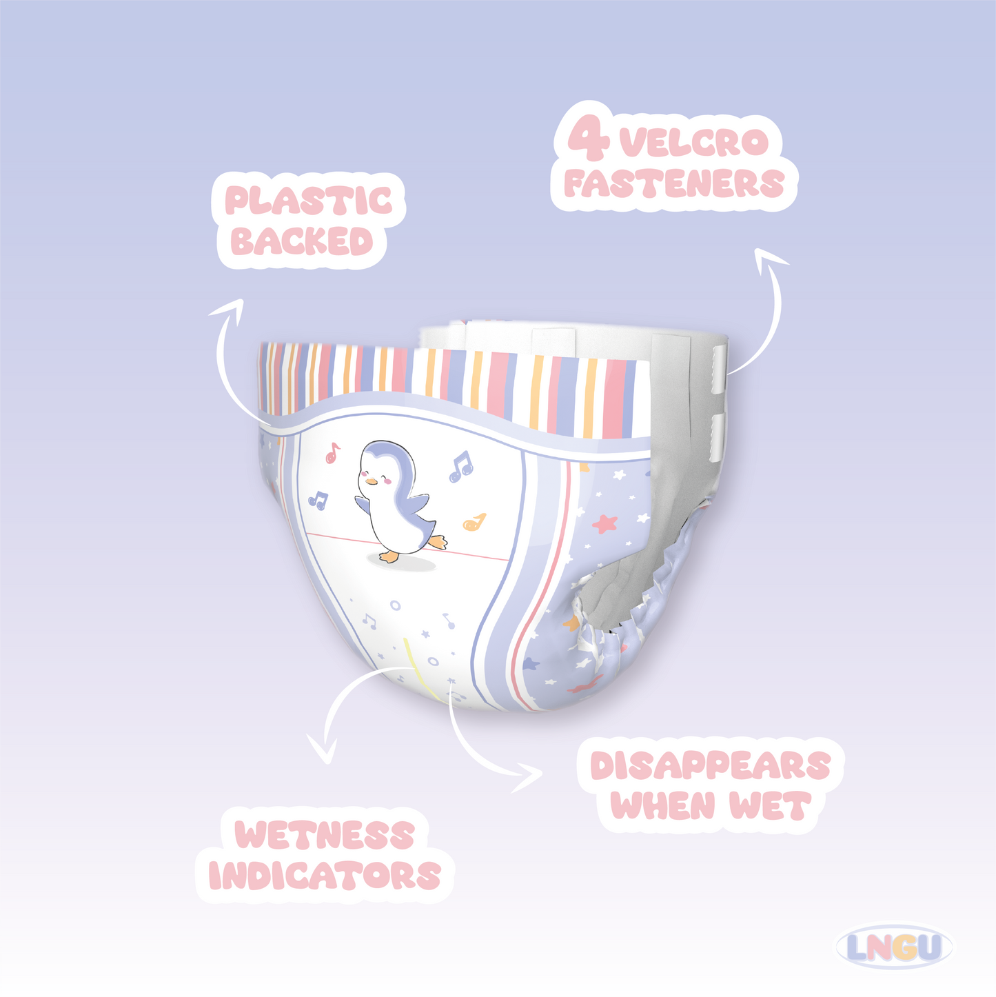 Little Melody Diaper Sample (2) Pack