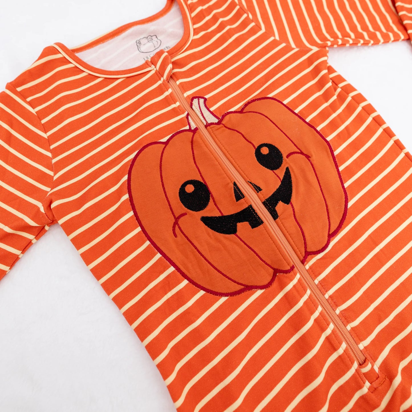 Baby Pumpkin Footed Pajamas