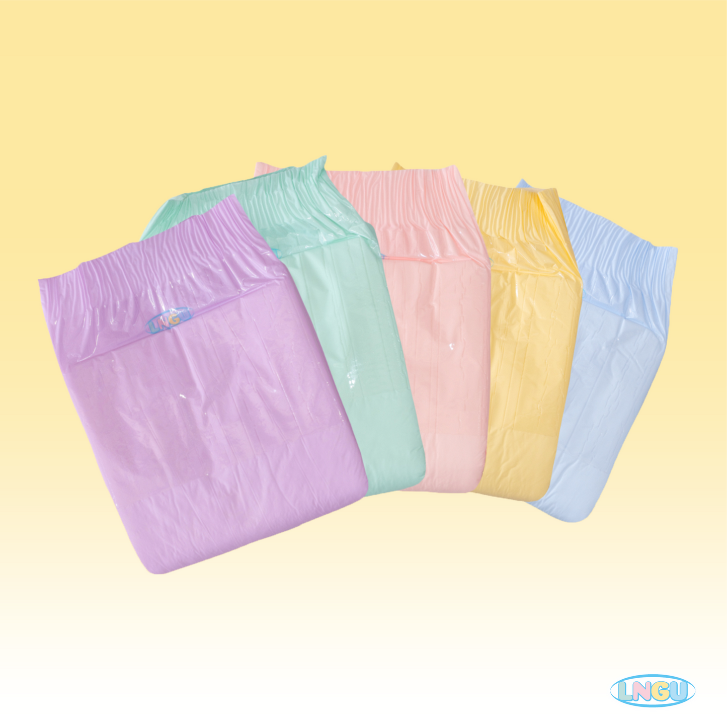 Rainbow Pastel Diapers