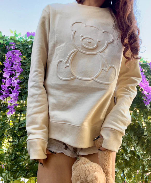 Beige Teddy Bear SweatShirt