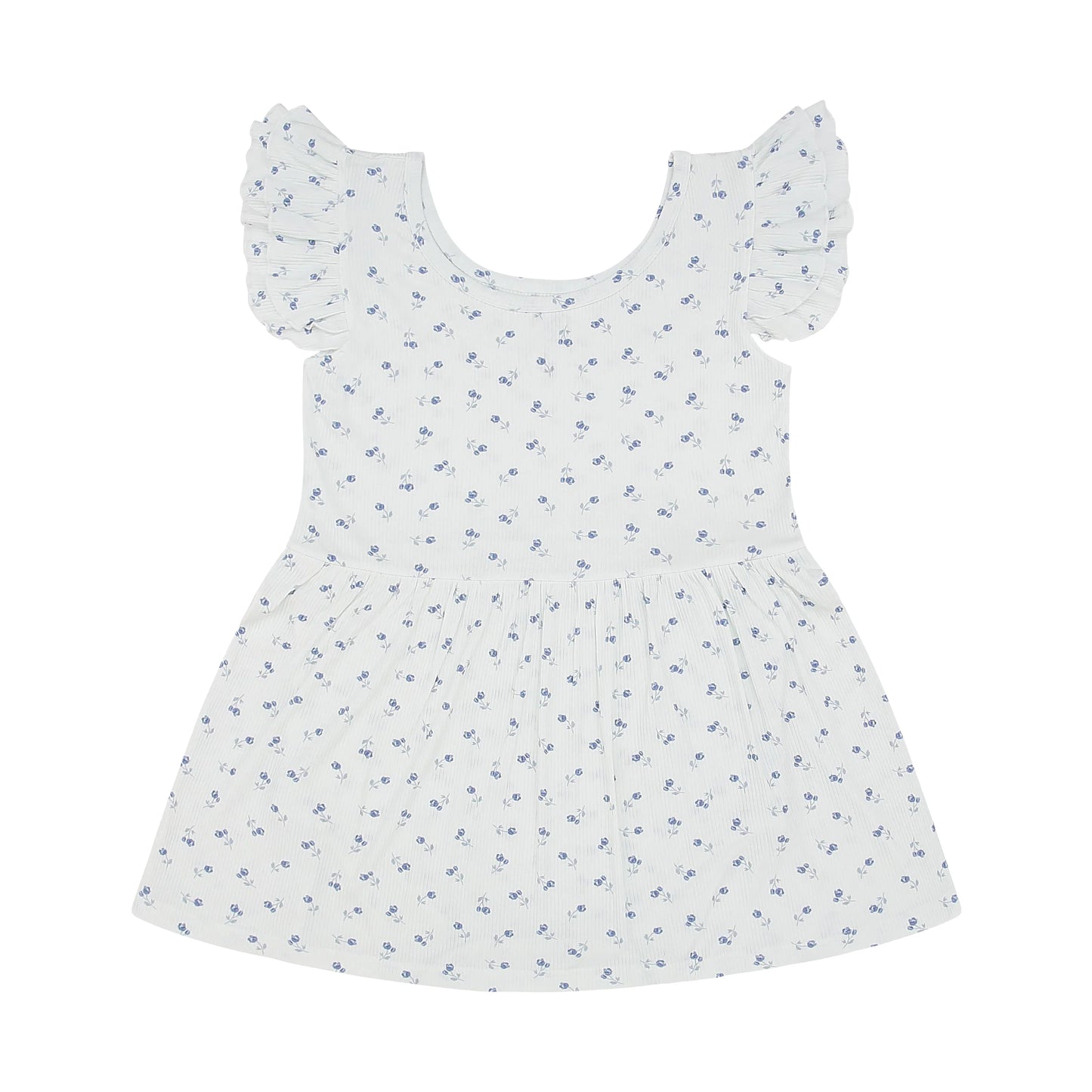 Rosebuds Ribbed Dress Onesie