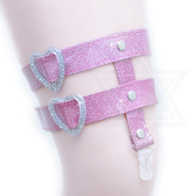 Sparkling Heart Garter