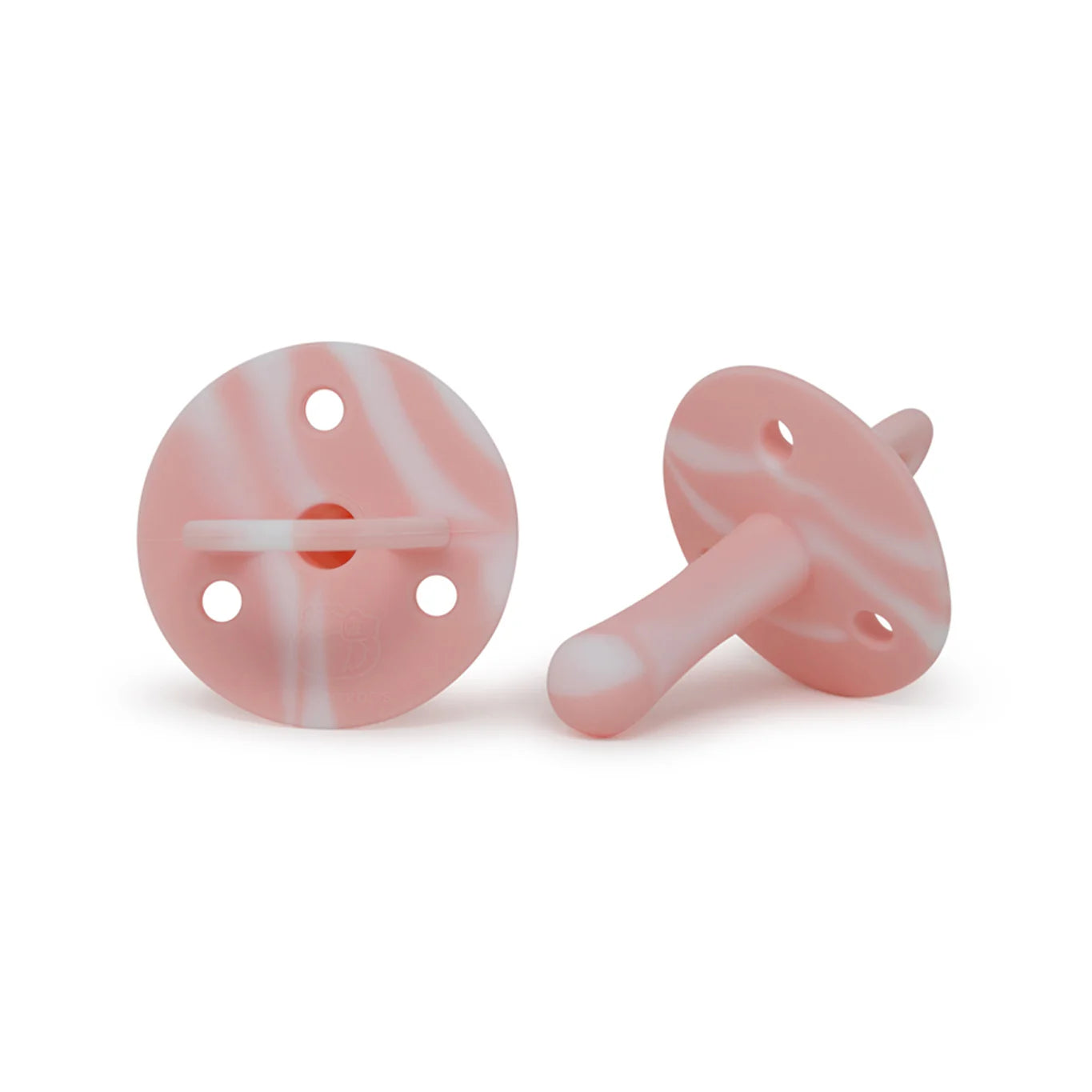 Marbled Blush Pink Silicone Pacifier