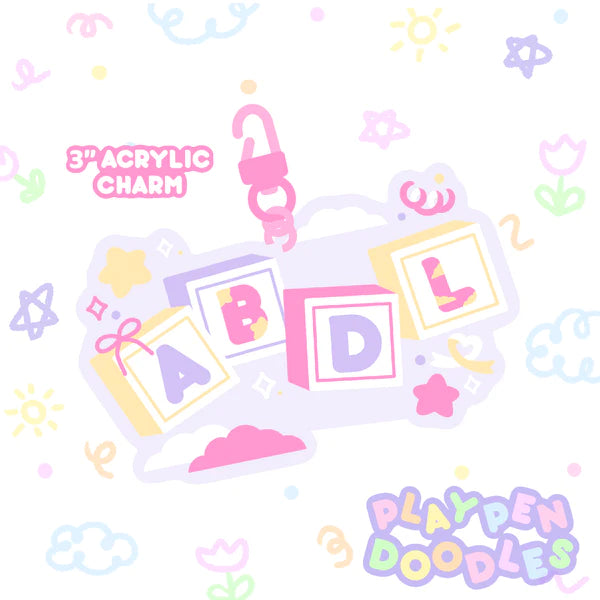 Pastel ABDL Acrylic Charm