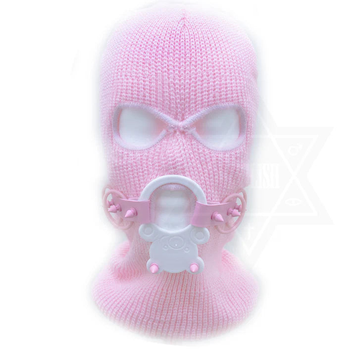 Pastel Bear Mask Beanie