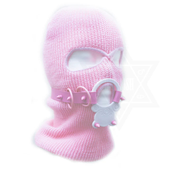 Pastel Bear Mask Beanie
