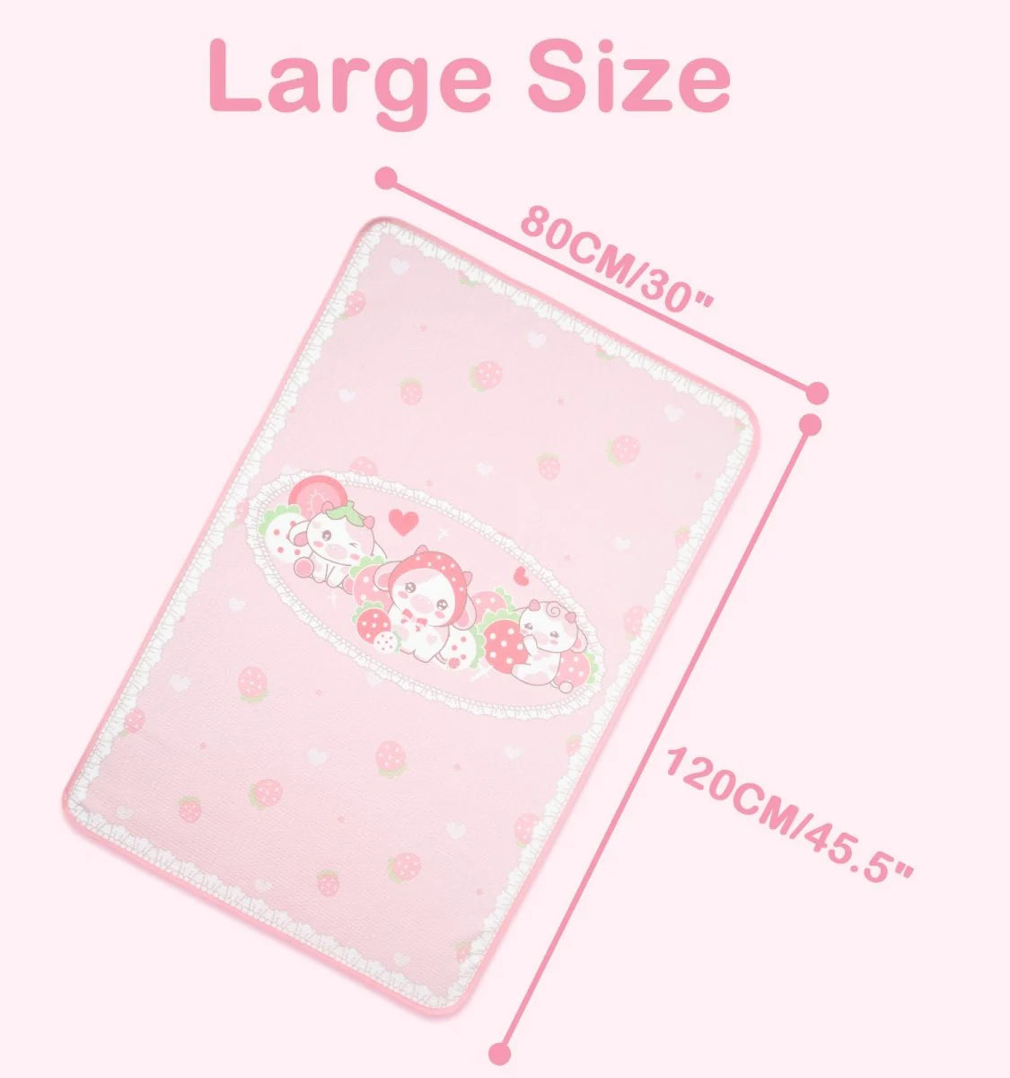 Strawberry Cow Changing Mat