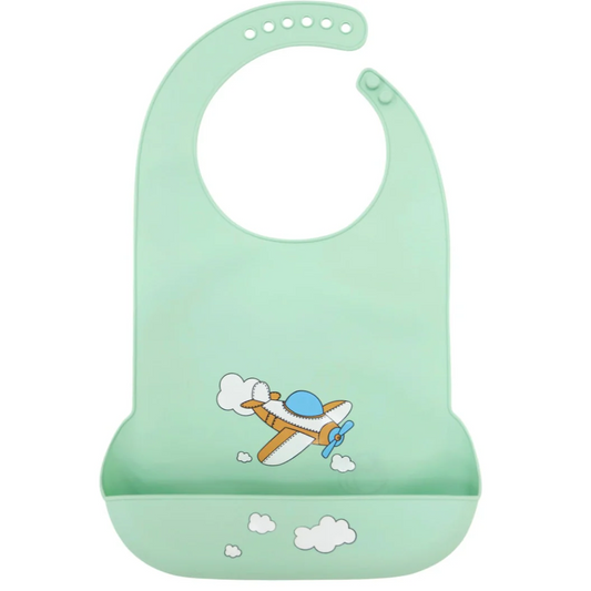 Airplane Silicone Bib