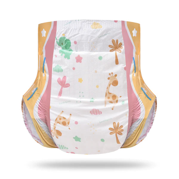 Anime Giraffe and Elephant Diaper Sample (2) pack