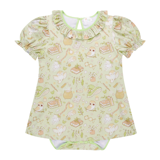 Floral Witch Peekaboo Onesie