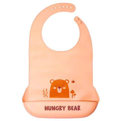 Hungry Bear Silicone Bib