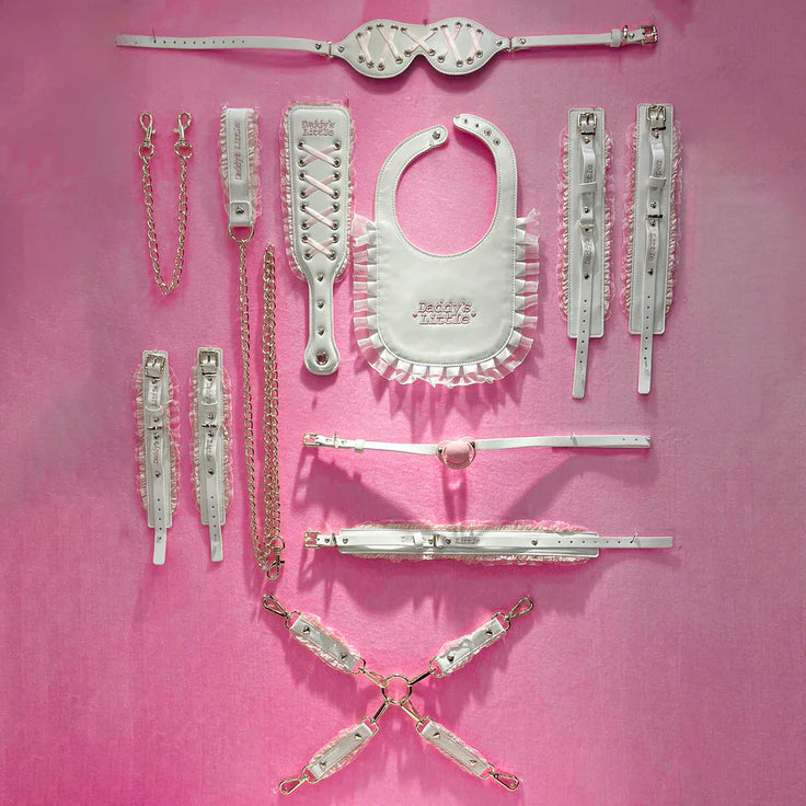 DDLG White and Pink Bondage Set