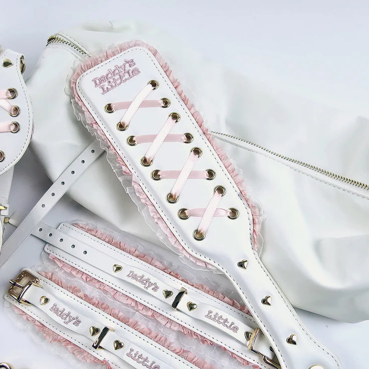 DDLG White and Pink Bondage Set