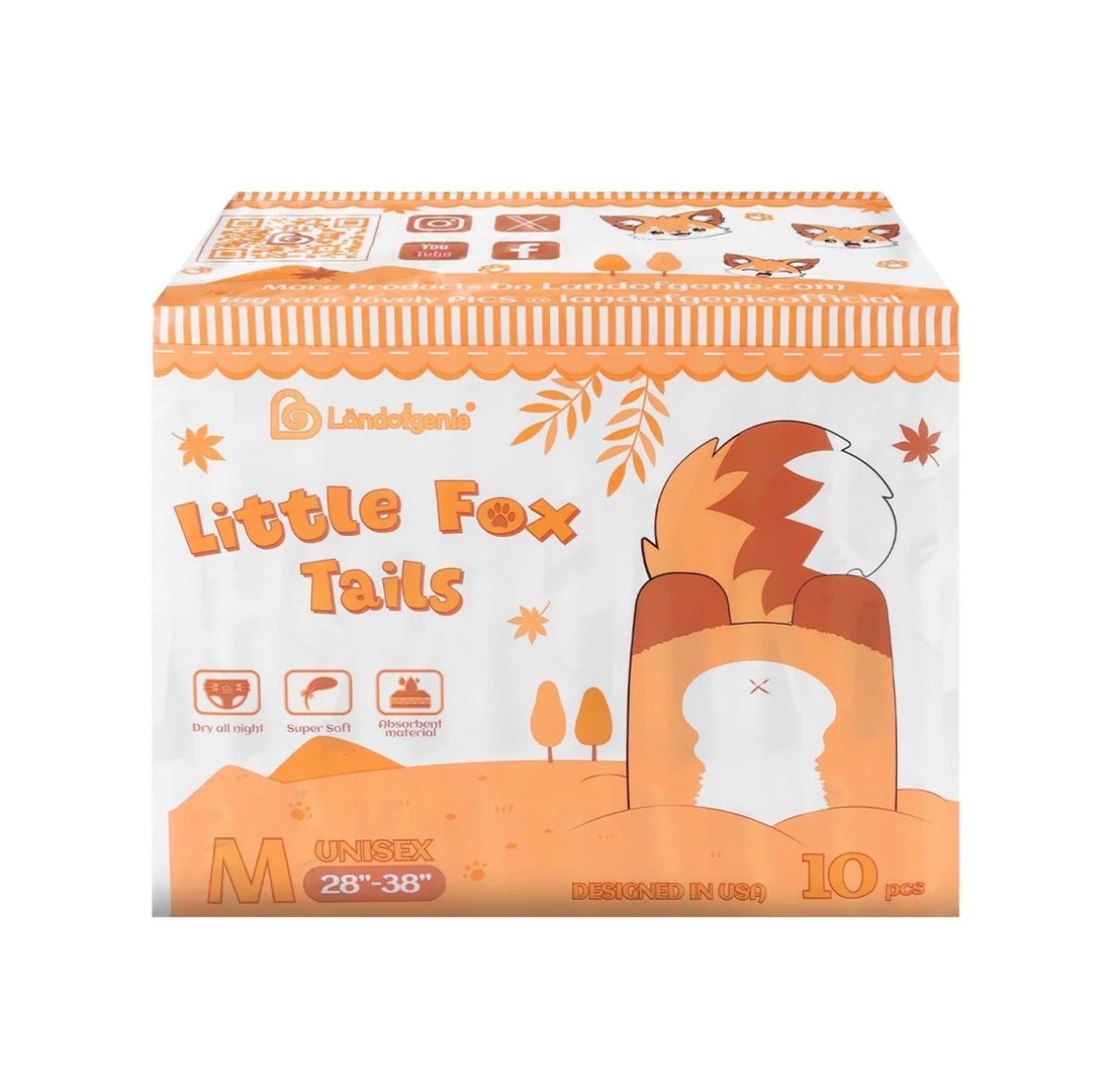 Little Fox Tails Diapers