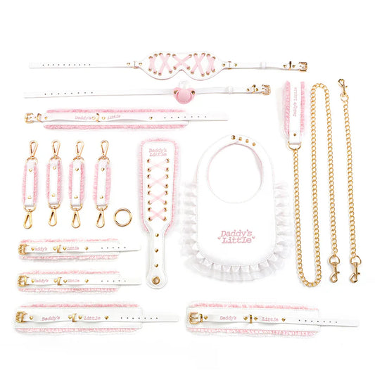 DDLG White and Pink Bondage Set