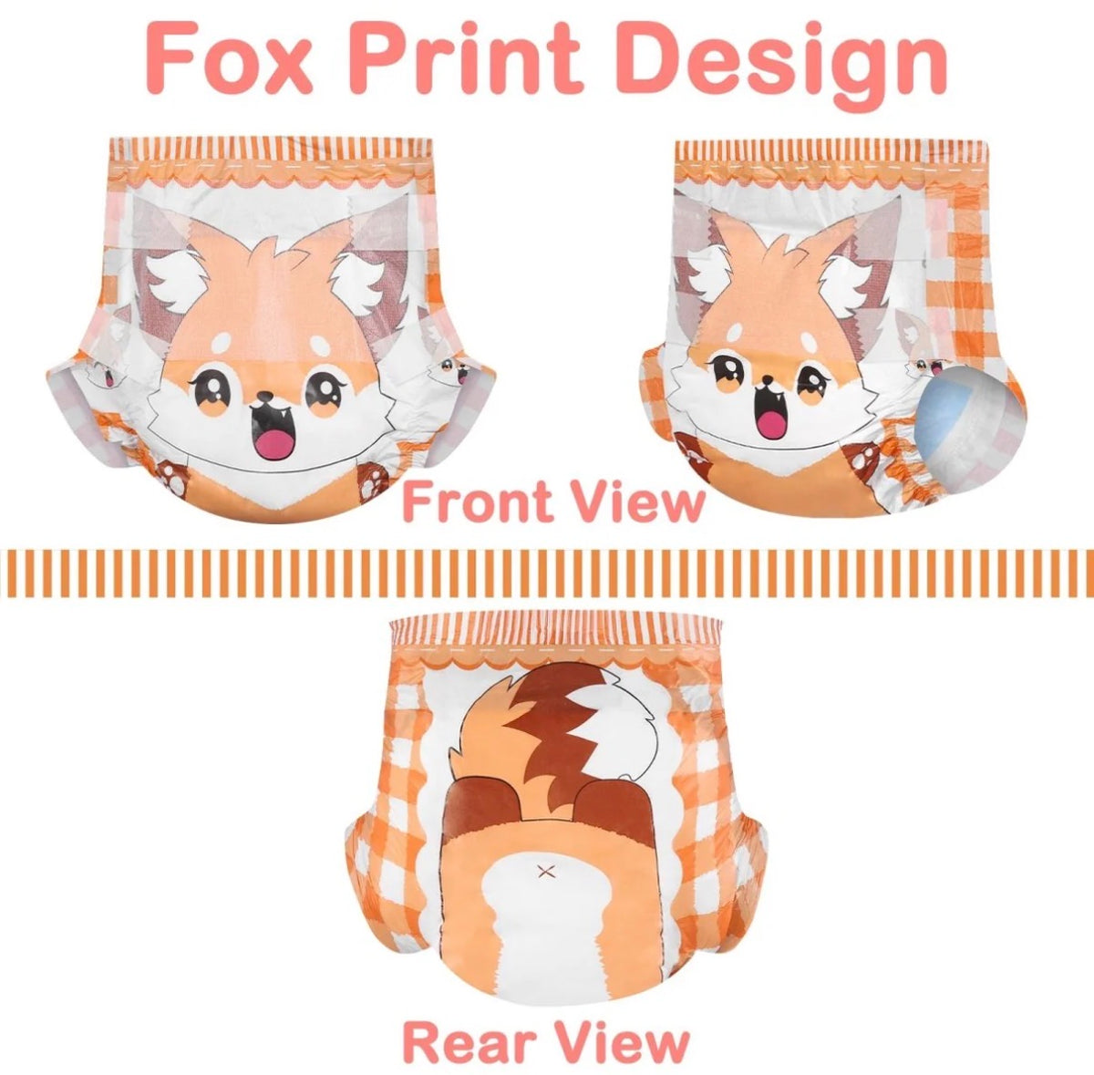 Little Fox Tails Diapers