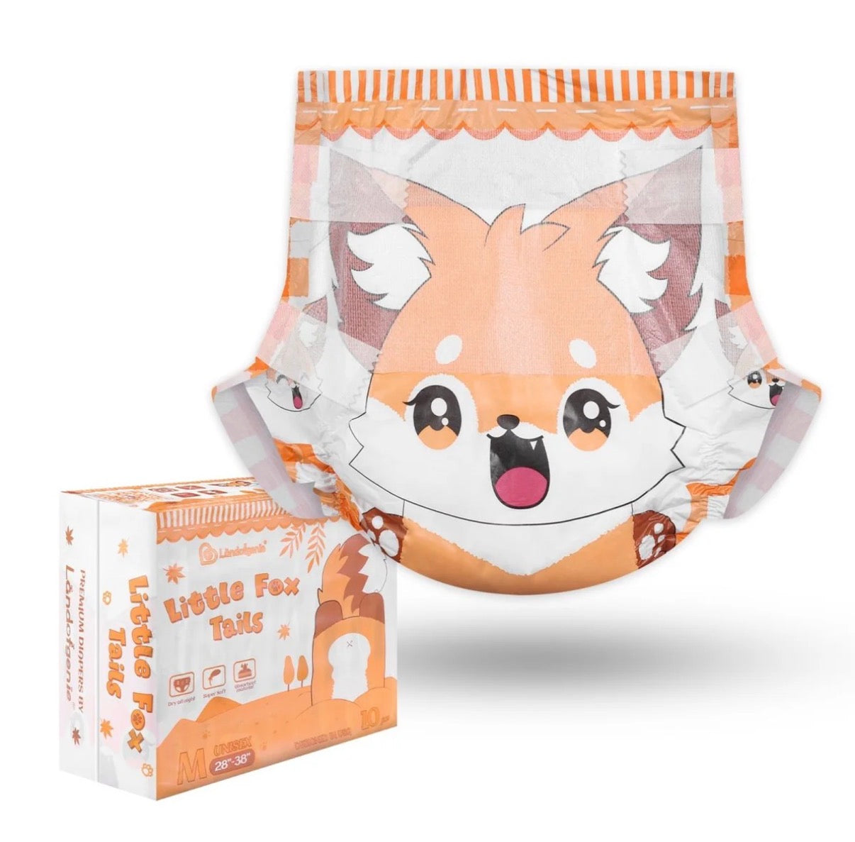 Little Fox Tails Diapers
