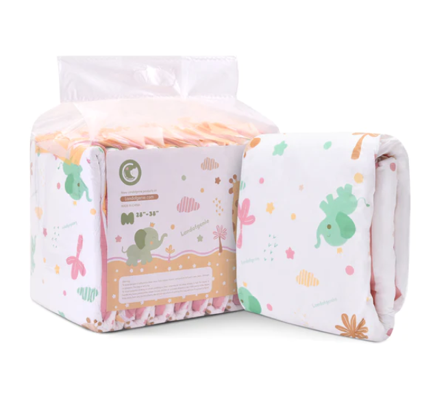 Anime Giraffe and Elephant Diaper Pack