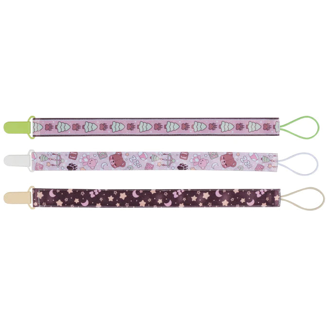 Beary Babies Pacifier Clip Set