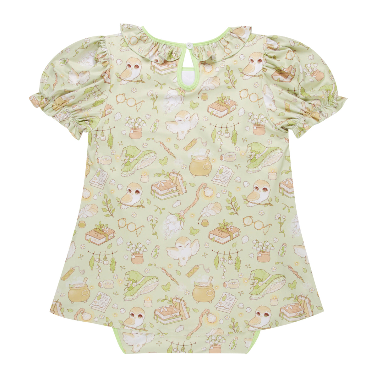 Floral Witch Peekaboo Onesie