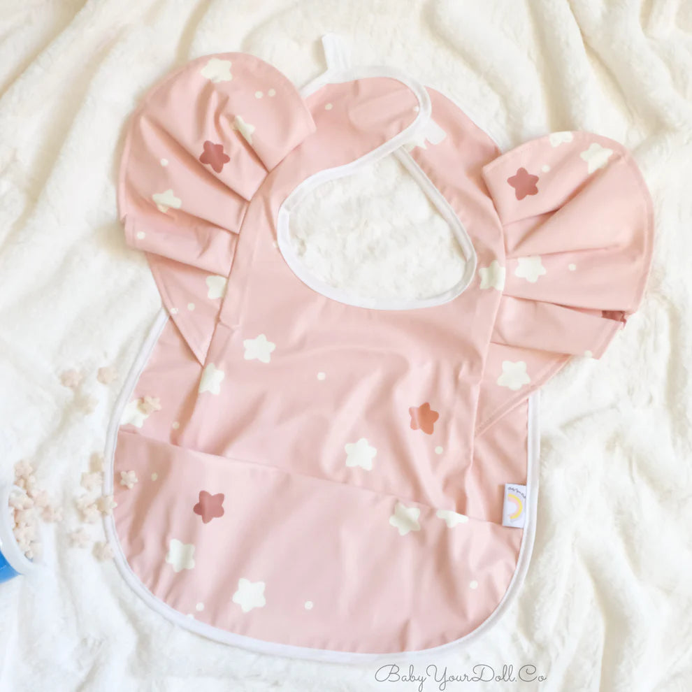 Little Stars Ruffle Bib