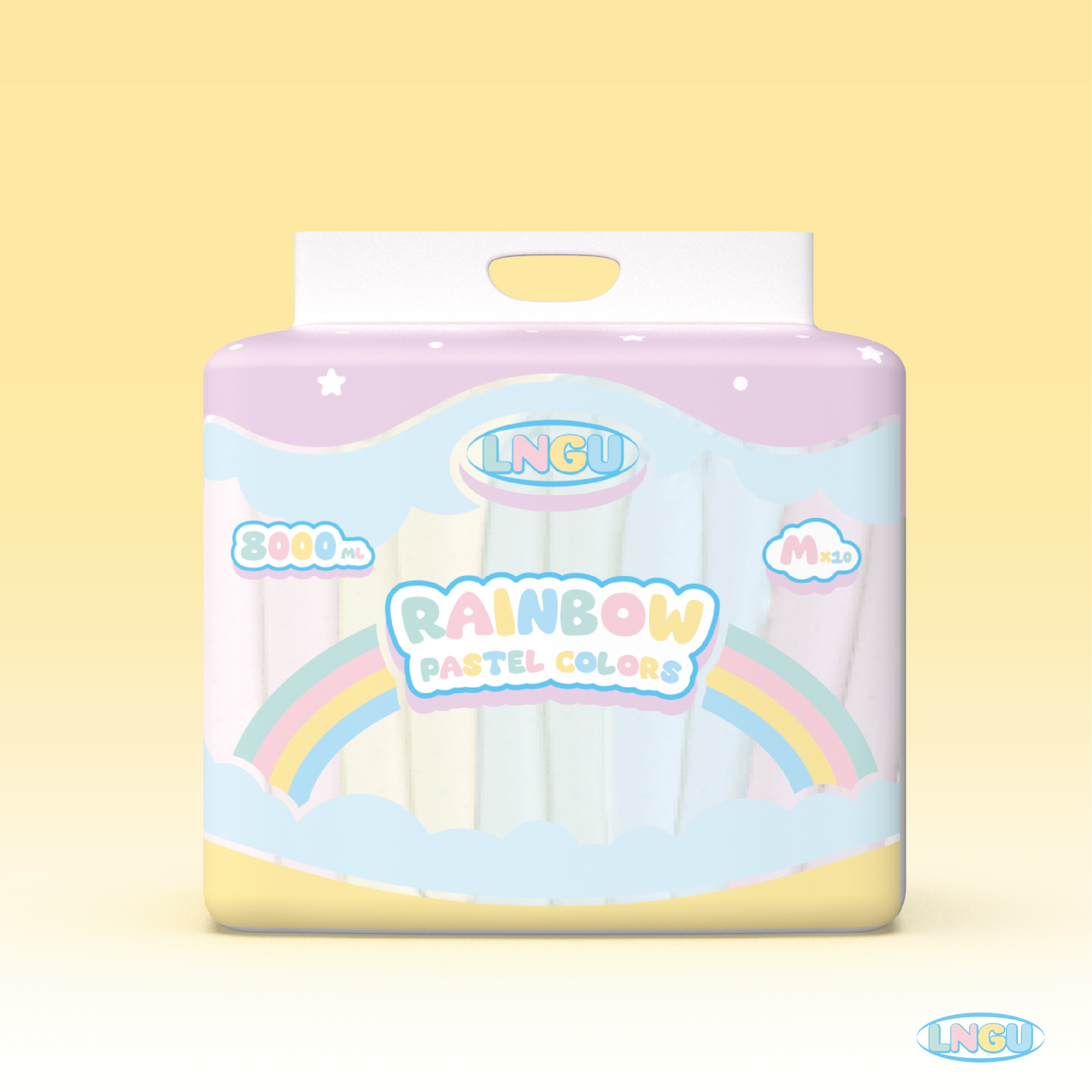 Rainbow Pastel Diapers