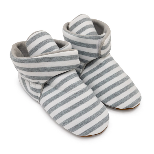 Grey Stripe Booties