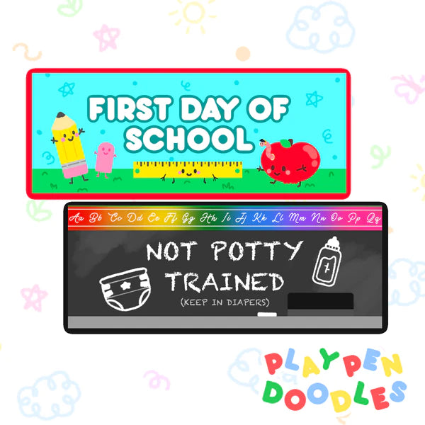 First Day Sticker Set