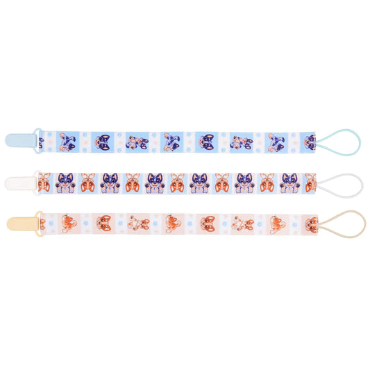 Heeler Pups Pacifier Clip Set