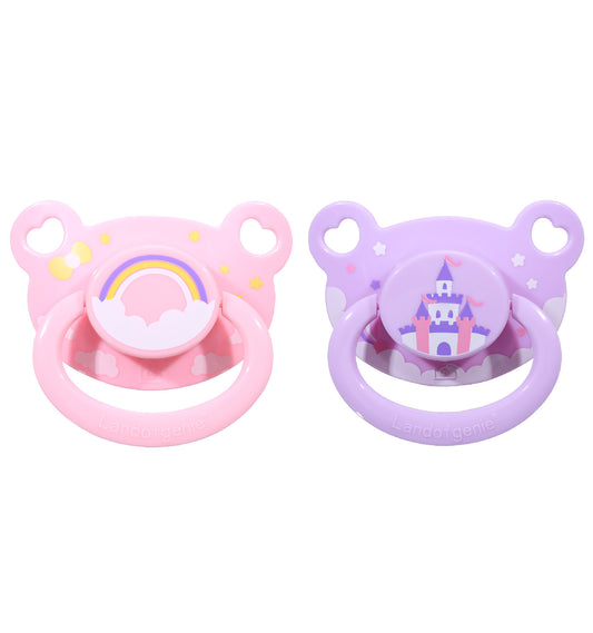 Printed Bear Pacifier Set