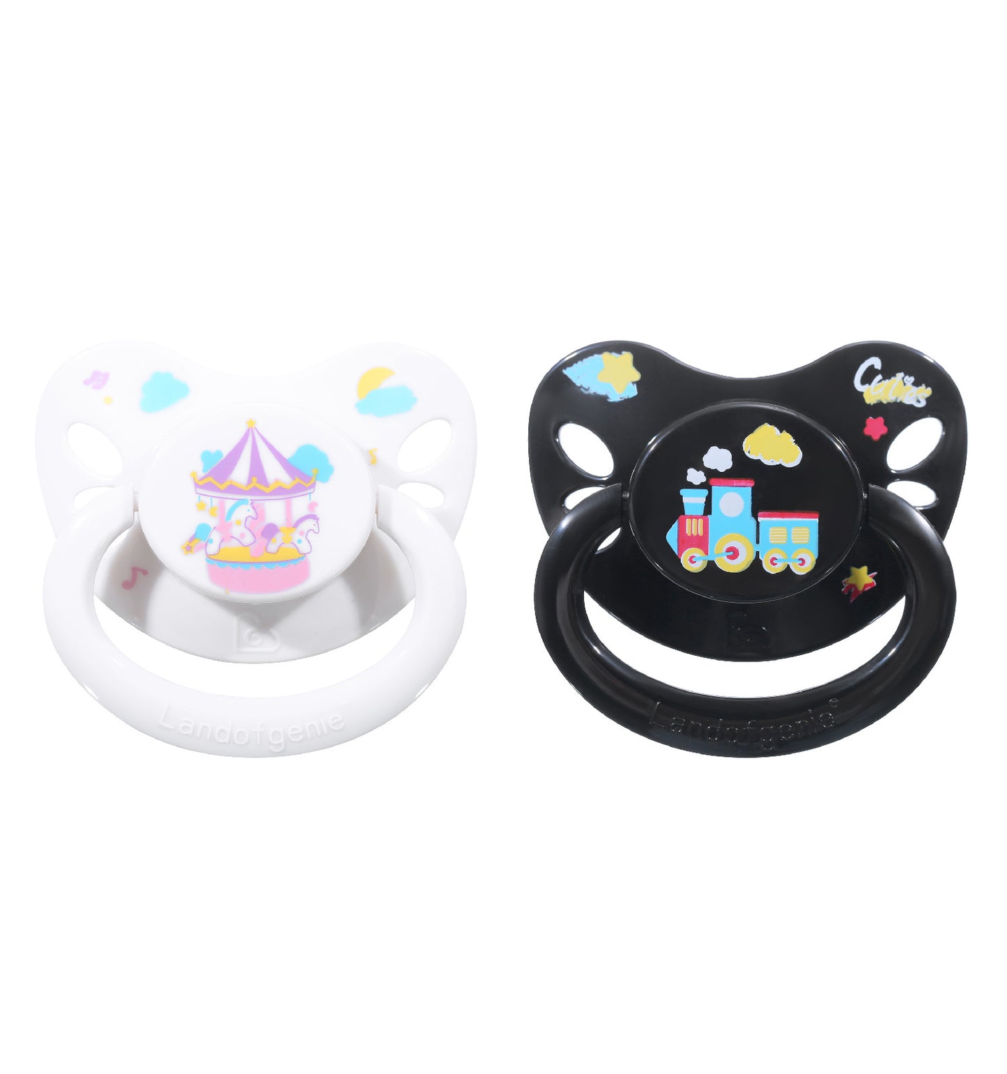 Printed Butterfly Pacifier Set