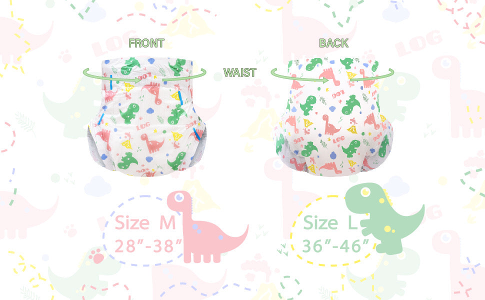 Anime Dinosaur Diaper Pack