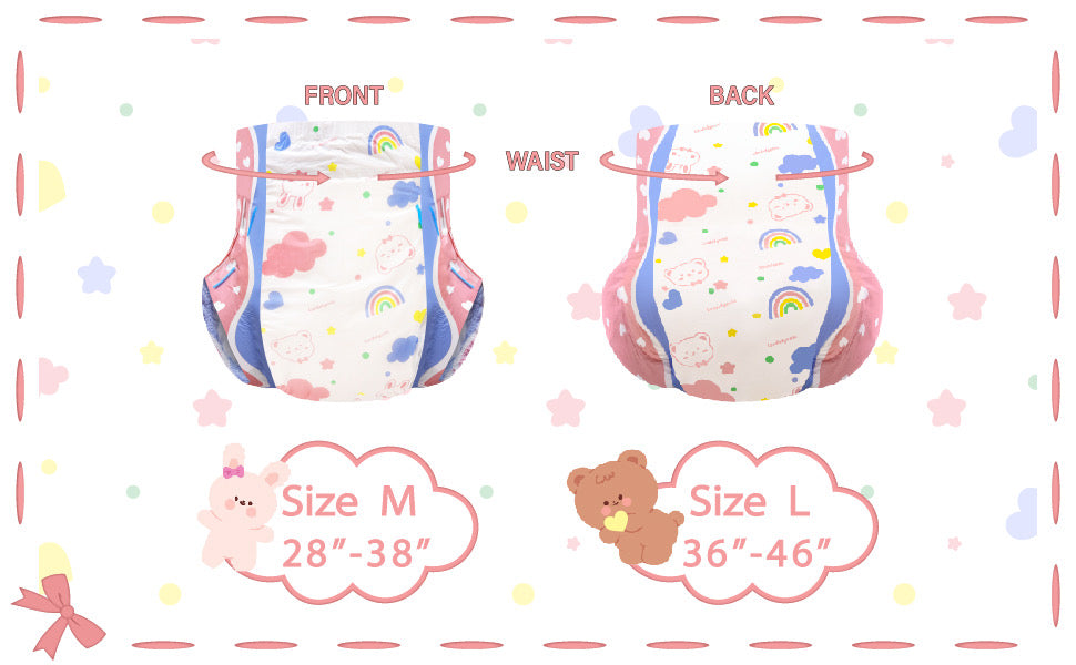 Anime Rabbit and Bear Diaper Pack