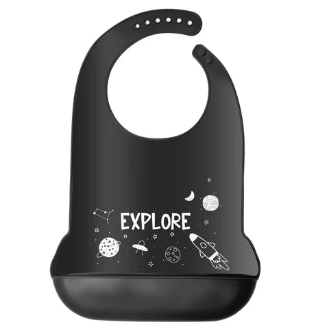 Space Silicone Bib