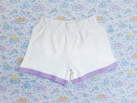 Pastel Lavendar Crotch Snap Shorts