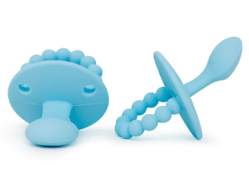 Baby Blue Silicone Orthodontic Pacifier