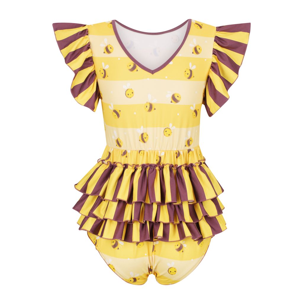 Bumblebees Ruffle Butt Onesie