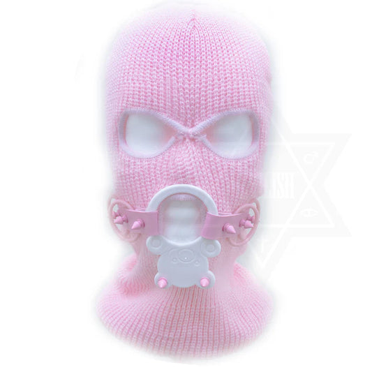 Pastel Bear Mask Beanie