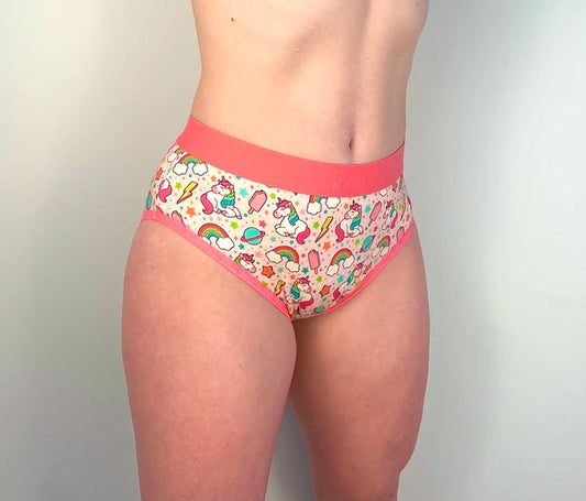Unicorn Print Underwear - Womens