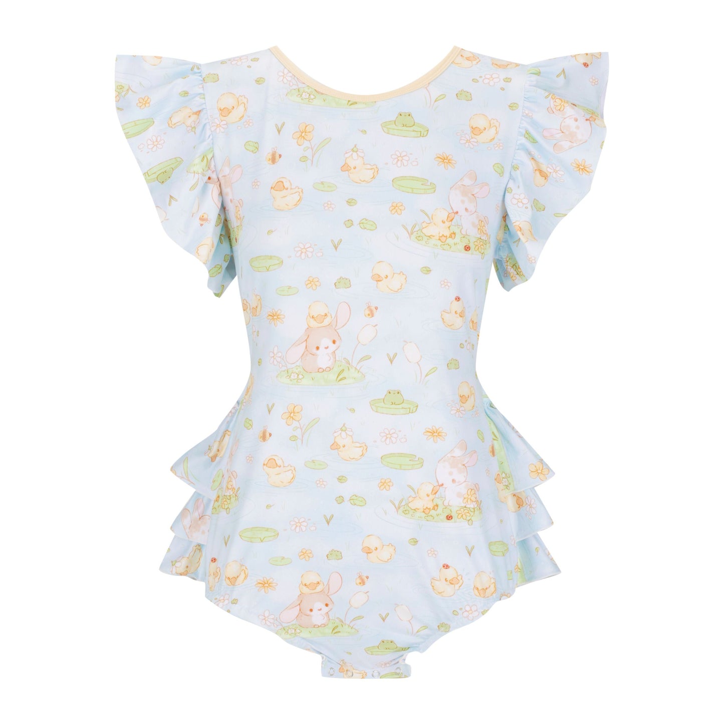 Darling Ducklings Ruffle Butt Onesie