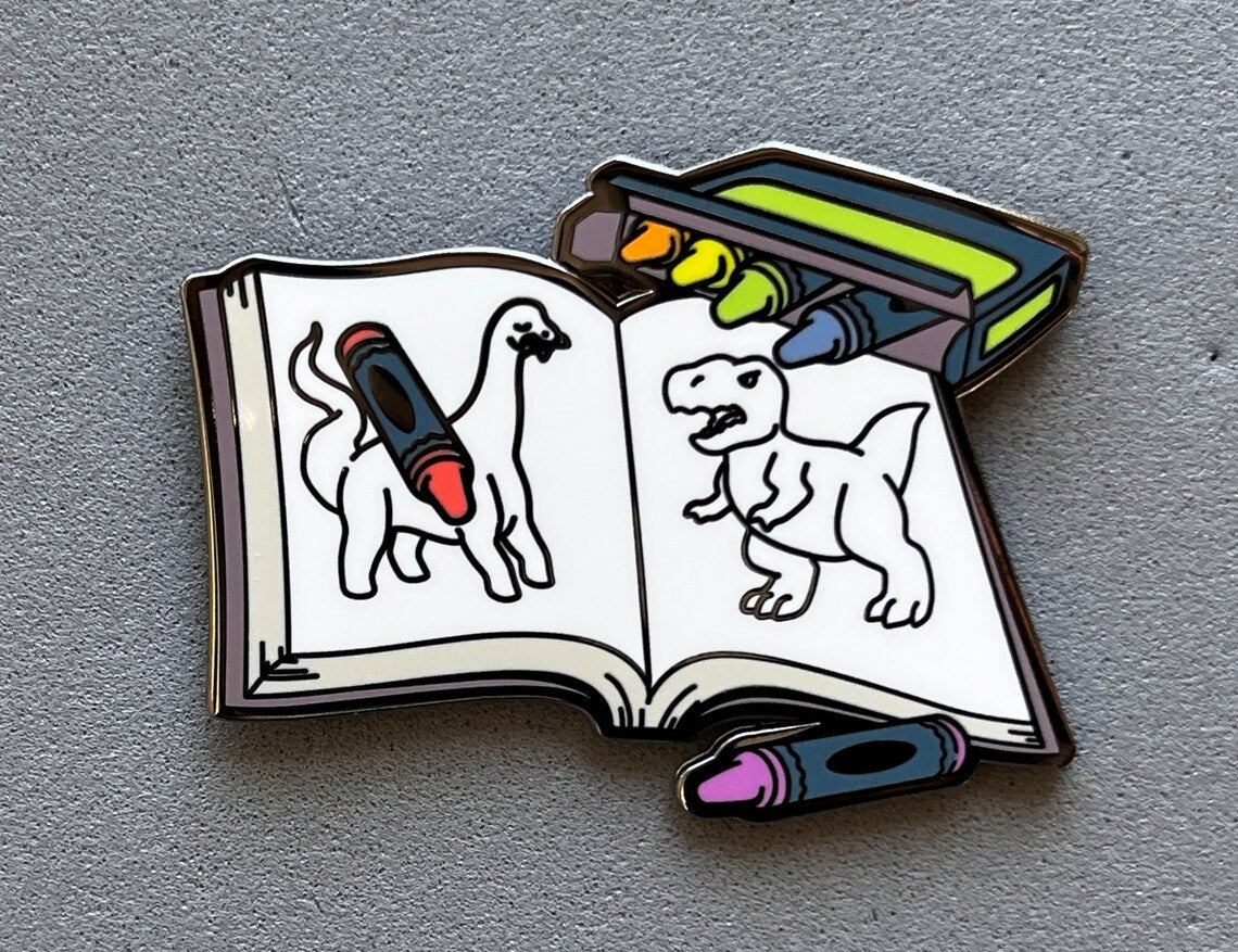 Colouring Book Pin