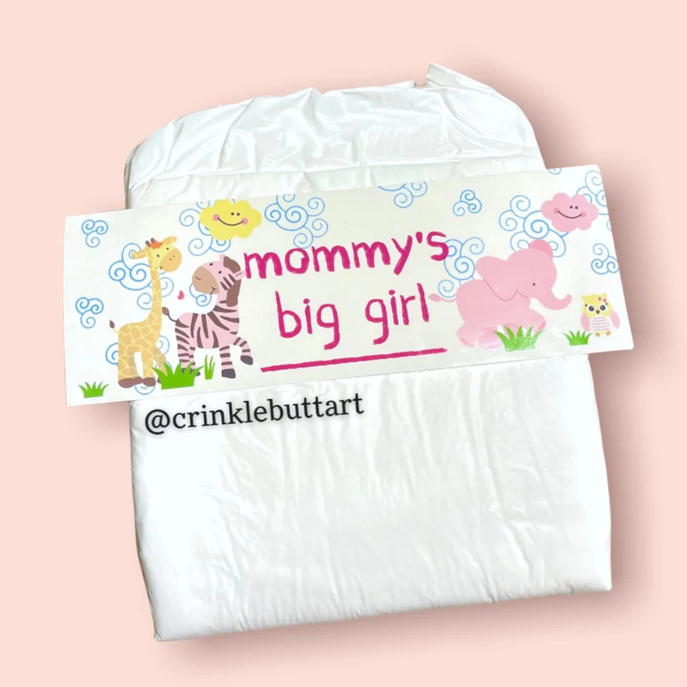 Mommy's Big Girl Diaper Sticker Set