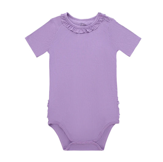 Lavender Ribbed Onesie